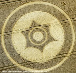 : Avebury crop formation that appeared in England in the summer of 2014