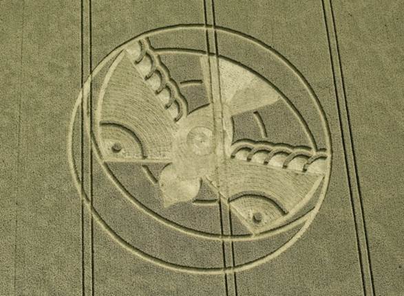 Тема Время испытаний НЛО оставляют круги на сельскохозяйственных полях