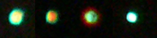 Описание: Share International November 2016 images, Maitreya’s ‘star’ filmed over Amsterdam on 20 September 2016, sent by C.Q., showing how it changed colour within seconds.